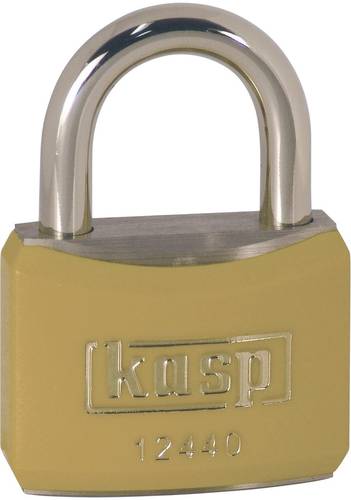 KASP K12440YELD Vorhängeschloss 40mm verschieden schließend Goldgelb Schlüsselschloss von KASP