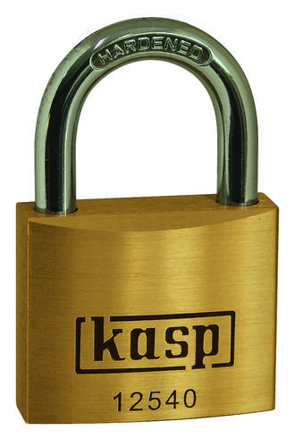 KASP K12515A2 Vorhängeschloss 15mm gleichschließend Goldgelb Schlüsselschloss von KASP