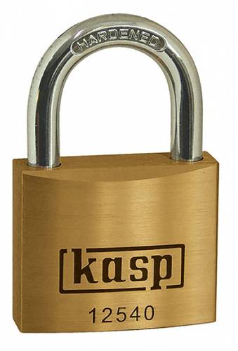 KASP K12540A1 Vorhängeschloss 40mm gleichschließend Goldgelb Schlüsselschloss von KASP