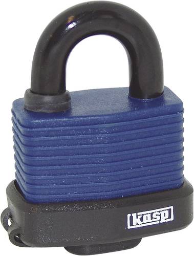 KASP K13545D Vorhängeschloss 63mm verschieden schließend Blau Schlüsselschloss von KASP