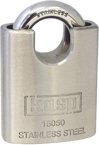 KASP K15050D Vorhängeschloss 50mm verschieden schließend Silber Schlüsselschloss von KASP
