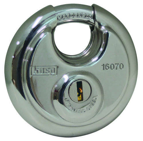KASP K16070A3 Vorhängeschloss gleichschließend Silber Schlüsselschloss von KASP