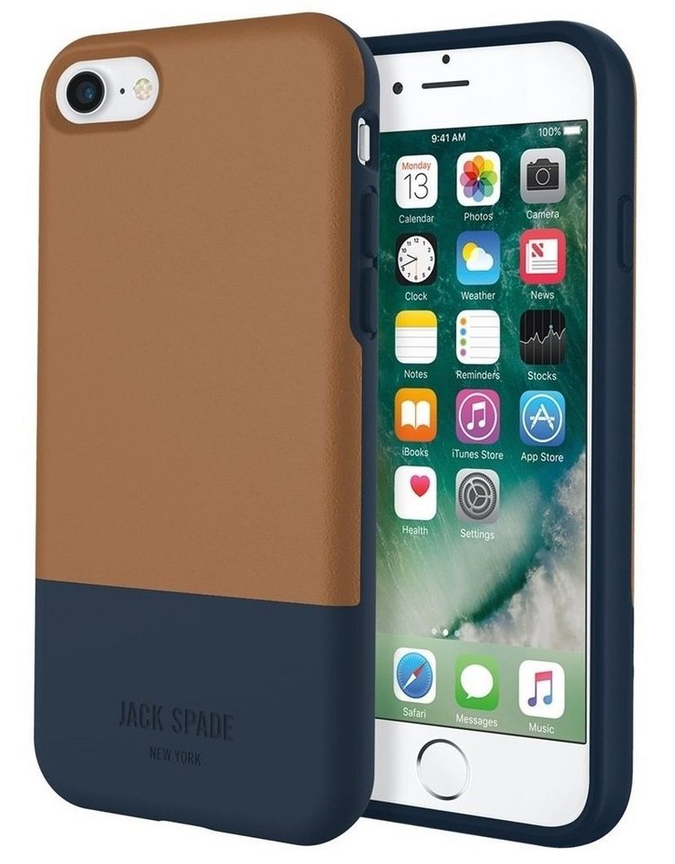 KATE SPADE NEW YORK Smartphone-Hülle Kate Spade Jack Spade New York Color Block Cover Hard-Case Schutz-Hülle Bag Schale für Apple iPhone 7 8 SE 2020 2. Generation 11,94 cm (4,7 Zoll), Dünn und leicht von KATE SPADE NEW YORK