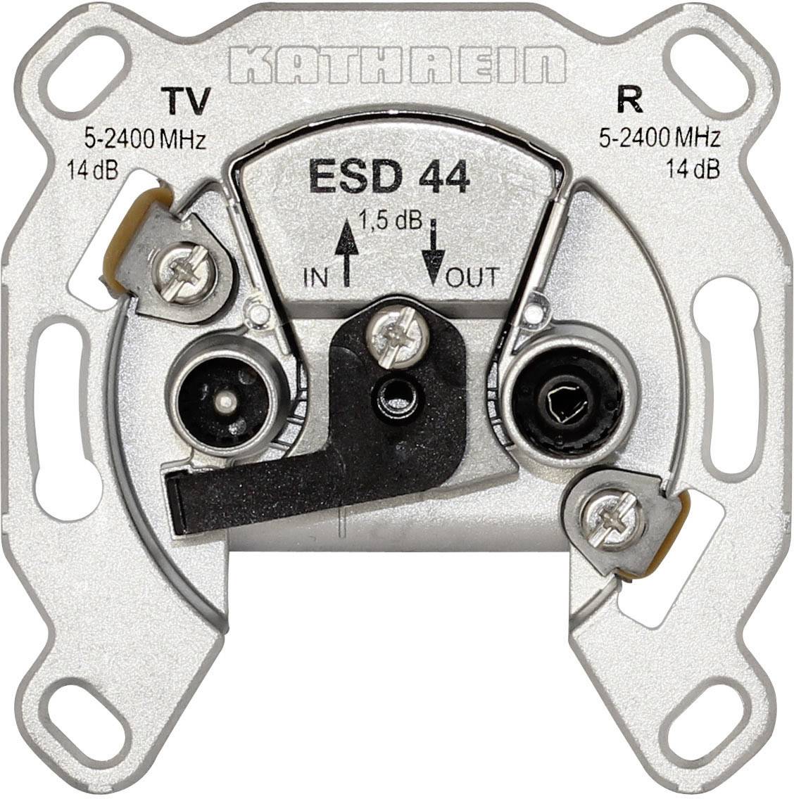 KATH Antennendose Durchgang 2fach ESD 44 2x4-2400MHz AD:15/16dB DD:1,6dB KATH Antennendose Durchgang 2fach ESD 44 2x4-2400MHz AD:15/16dB DD:1,6dB von KATHREIN Digital Systems GmbH