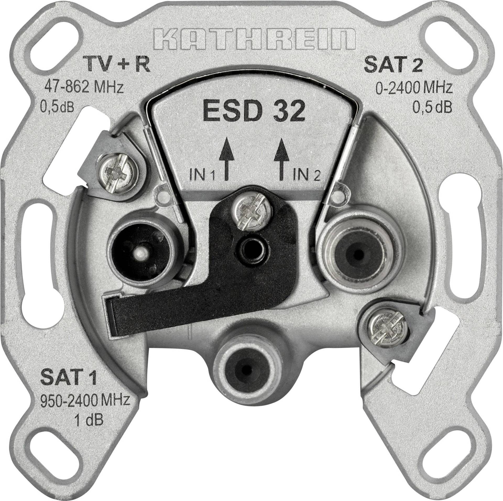 KATH Antennendose Stich 3fach ESD 32 47-862+950-2400/0-2400MHz AD:1dB KATH Antennendose Stich 3fach ESD 32 47-862+950-2400/0-2400MHz AD:1dB von KATHREIN Digital Systems GmbH