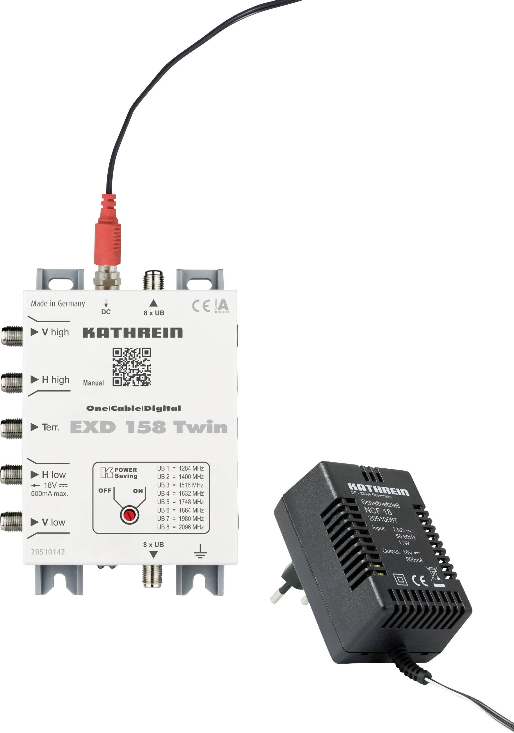 KATH Einkabel-Multischalter EXD 158 Twin 5-862 u.950-2150MHz KATH Einkabel-Multischalter EXD 158 Twin 5-862 u.950-2150MHz von KATHREIN Digital Systems GmbH