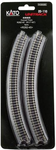 KATO 7078101 N Unitrack Gebogenes Gleis 45° 282mm 4St. von KATO