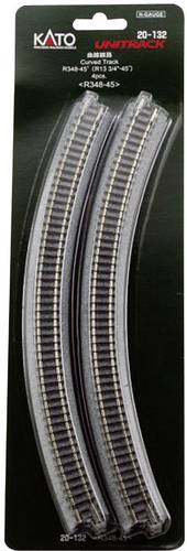 KATO 7078106 N Unitrack Gebogenes Gleis 45° 348mm 4St. von KATO