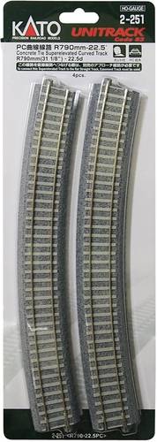 KATO H0 Unitrack 2-251 Gebogenes Gleis 4St. KATO H0 Unitrack 2-251 Gebogenes Gleis 4St. von KATO