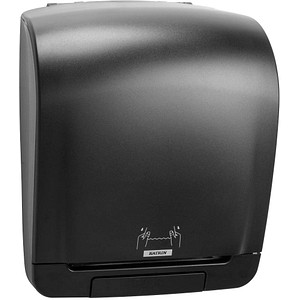KATRIN Papierhandtuchspender System 92025 schwarz Kunststoff von KATRIN