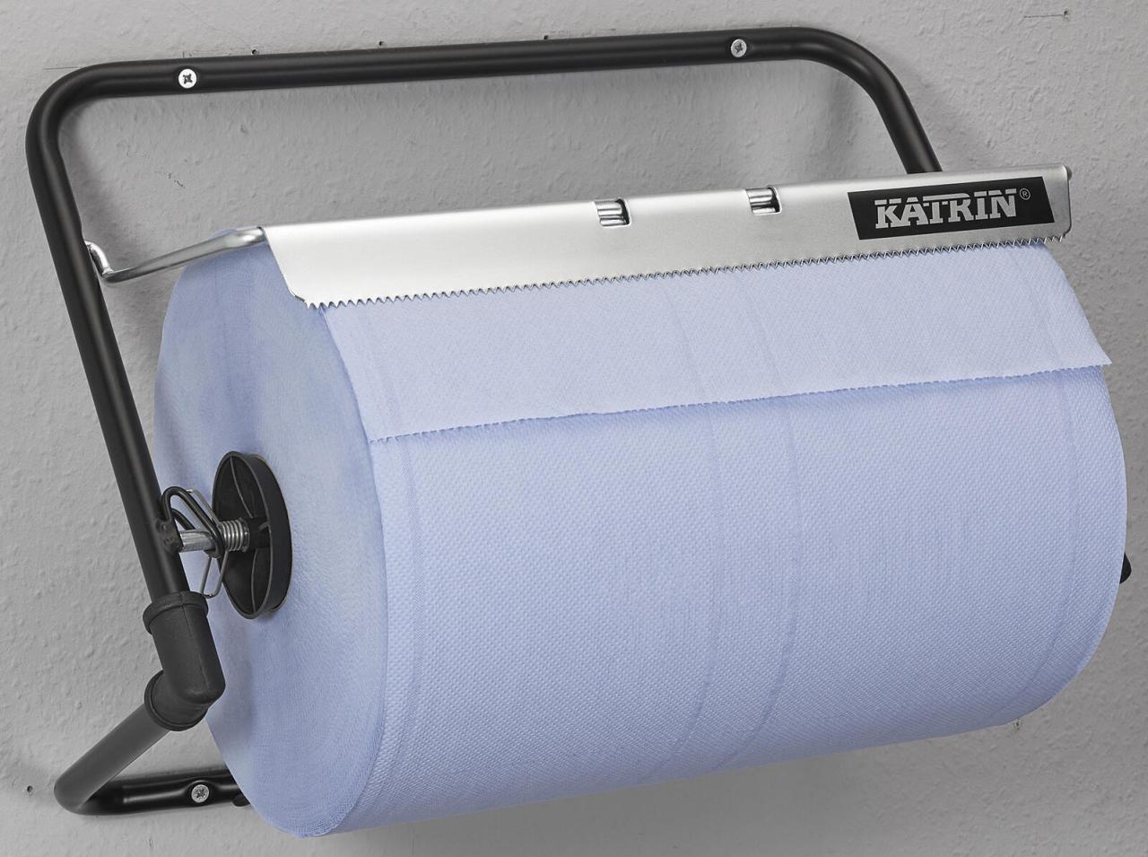KATRIN Putzrollenhalter 1 Rolle schwarz von KATRIN