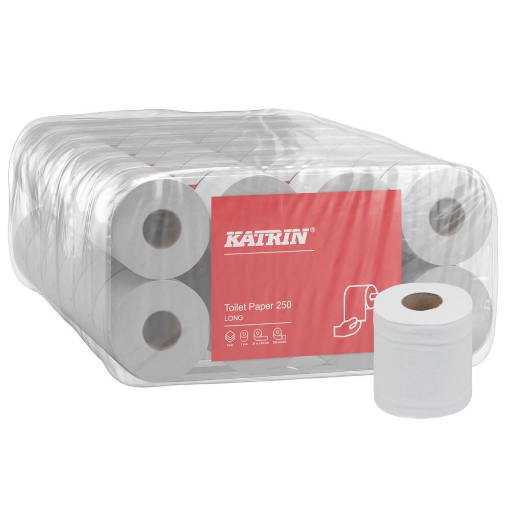 KATRIN Toilettenpapier Katrin Toi-Papier 250 long 48R 3-lagig von KATRIN
