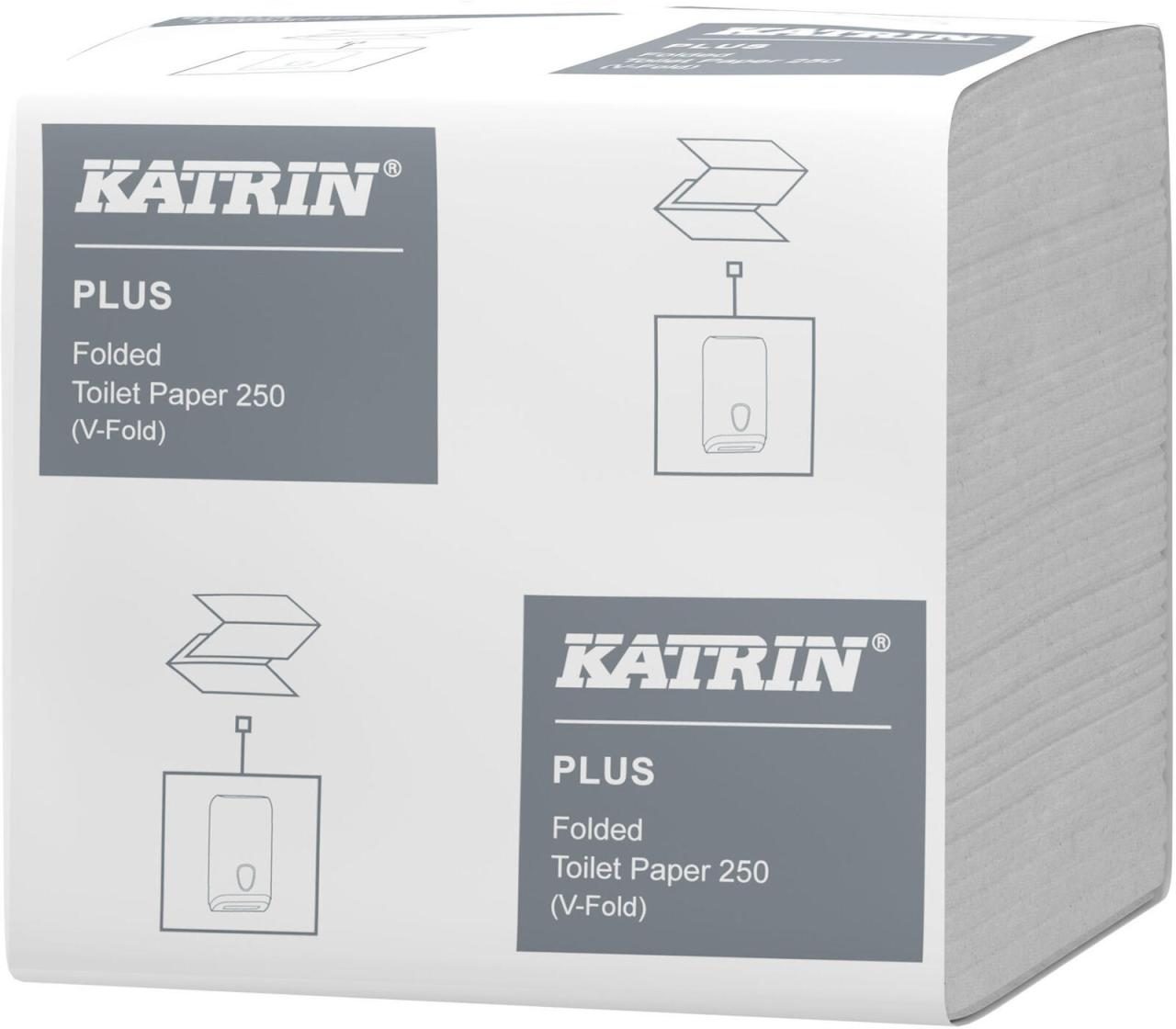 KATRIN Toilettenpapier Toilettenpapier 250 Bl, 2-lag 2-lagig von KATRIN
