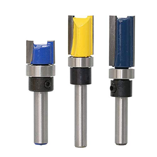 KATSU 3 Stück Bündigfräser mit 6,35mm Schaft, Oberfräser Nutfräser Stabfräser für Holzbearbeitung, Holz Fräser Router Bit 133302 KATSU 3 Stück Bündigfräser mit 6,35mm Schaft, Oberfräser Nutfräser Stabfräser für Holzbearbeitung, Holz Fräser Router Bit 133302 von KATSU Tools