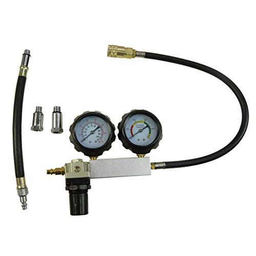 KATSU Zylinder Lecksucher Tester Druckverlust Tester Druckprüfer Werkzeug Benzin Motor Kompression Dual Manometer Lecksuchwerkzeug Set 12 und 14mm Zündkerzen KATSU Zylinder Lecksucher Tester Druckverlust Tester Druckprüfer Werkzeug Benzin Motor Kompression Dual Manometer Lecksuchwerkzeug Set 12 und 14mm Zündkerzen von KATSU Tools
