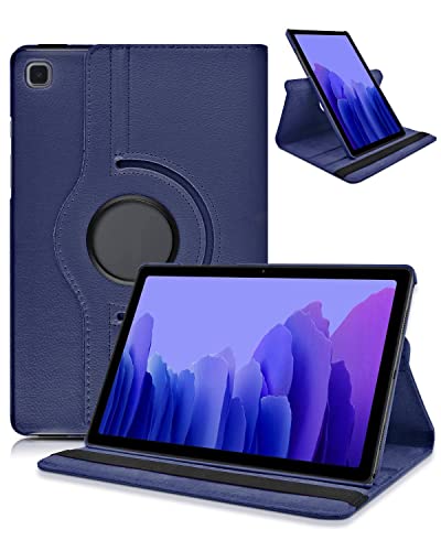 KATUMO Hülle für Samsung Galaxy Tab A7 10.4 Zoll 2020 (SM-T500/T505), Tablet Hülle mit 360° Rotation Ultra Dünn Standfunktion Schutzhülle Leder Book Cover Case, Dunkelblau von KATUMO