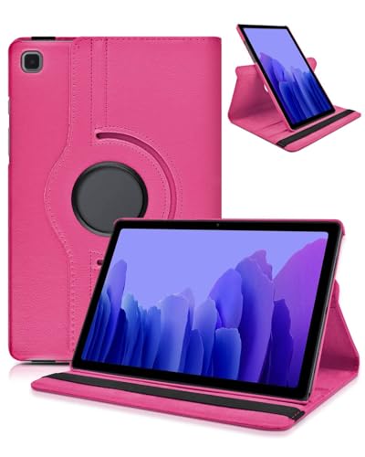 KATUMO Hülle für Samsung Galaxy Tab A7 10.4 Zoll 2020 (SM-T500/T505), Tablet Hülle mit 360° Rotation Ultra Dünn Standfunktion Schutzhülle Leder Book Cover Case, Rosarot von KATUMO