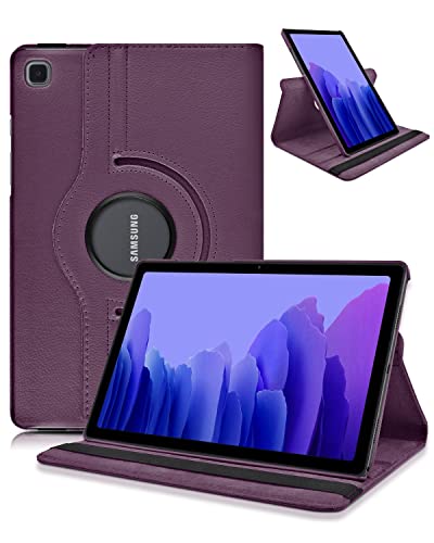 KATUMO Hülle für Samsung Galaxy Tab A7 10.4 Zoll 2020 (SM-T500/T505), Tablet Hülle mit 360° Rotation Ultra Dünn Standfunktion Schutzhülle Leder Book Cover Case, Violett von KATUMO