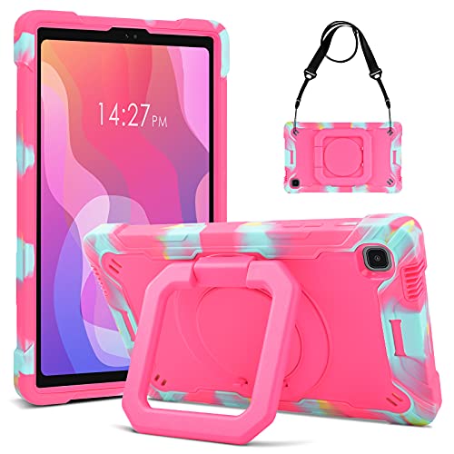 KATUMO Hülle für Samsung Galaxy Tab A7 Lite 8.7 Zoll 2021,Cover Case Stoßfeste Robuste Tragbare mit 360° Drehbarem Ständer für Samsung Tab A7 Lite SMT220 T225 T227 8.7" mit Schultergurt von KATUMO