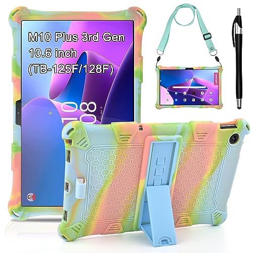 KATUMO Silikon Hülle für Lenovo Tab M10 Plus (3rd Gen) 10,6 Zoll 2022 TB 125 Schutzhülle mit Ständer Kinder Hülle Smart Folio Cover Case für Lenovo M10 Plus (3. Generation) 26,9 cm 10.6" von KATUMO