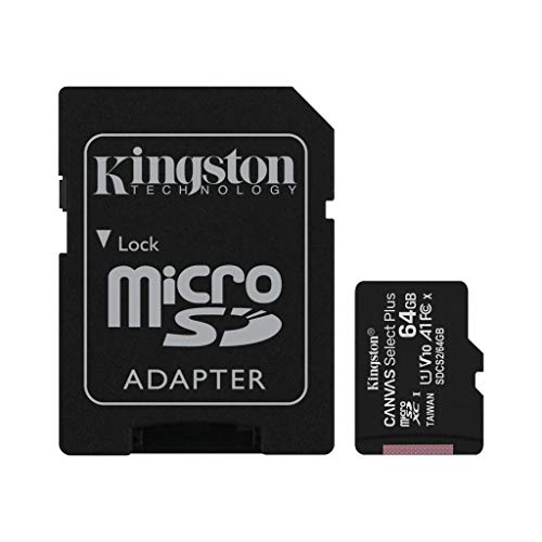 KAV - Kingston Micro SD Speicherkarte für Sony Xperia X, X2, XA, XA1, XA2, XZ, XZ1, XZ2, (compact) XZs, Z4, Z5, C4, C5, E5, L1, L2, M5 XA1 XA ULTRA Handy (64 GB (Class 10)) von KAV - Kingston
