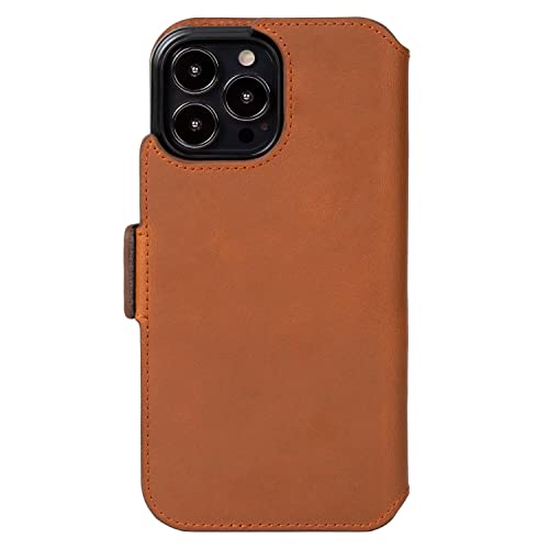 KAVAJ Tasche iPhone 13 Pro Phoenix Cognac Leder Handyhülle |Handyhülle |Klapphülle von KAVAJ