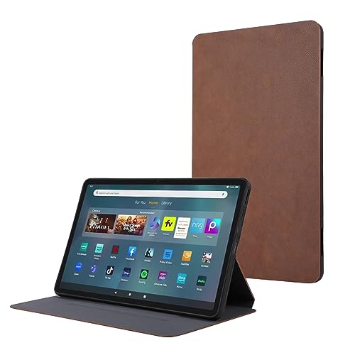 KAVUUN for Amazon Fire Max 11 TPU Flip Tablet Schutzhülle aus Leder (Braun) (Dunkelblau) (Grün) usw (Color : Brown) von KAVUUN