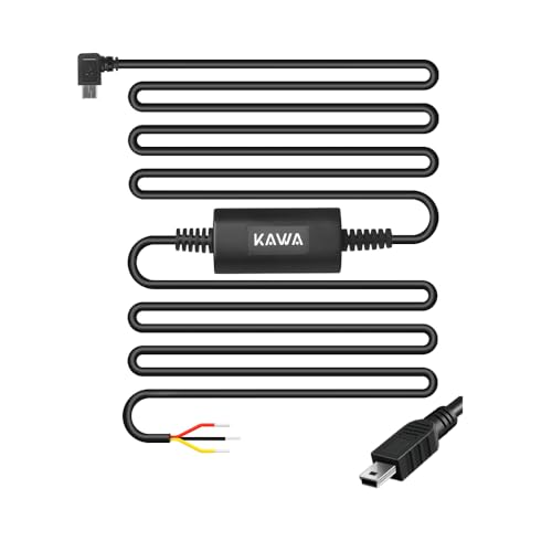 KAWA Dashcam Auto Hardwire Kit Kompatibel mit D8 D10. Mini-USB-Port von KAWA