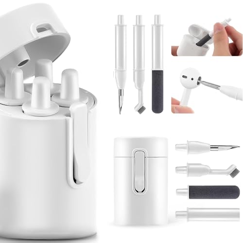 Reinigungsset für Airpods, 5 In 1 Multifunktions-Reinigungsstift weiche Bürste, Kopfhörer Reinigungsset Werkzeug, Ohrstöpsel-Stift Kopfhörer Reinigungs-Sets, für Bluetooth-Kopfhörer, Tasche Reinigungsset für Airpods, 5 In 1 Multifunktions-Reinigungsstift weiche Bürste, Kopfhörer Reinigungsset Werkzeug, Ohrstöpsel-Stift Kopfhörer Reinigungs-Sets, für Bluetooth-Kopfhörer, Tasche von KAWAAN