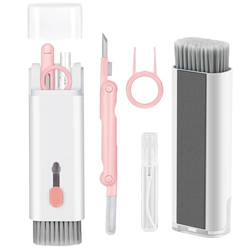 Tastatur Reinigungsset, 7 in 1 Screen Cleaner Kit Handy,Tastaturreiniger mit Bürste, Laptop Reinigungsset,Tastatur Reiniger Reinigung, Handy Reinigungsset,PC Reinigungsset Zubehör,Kamera Reinigungsset von KAWAAN