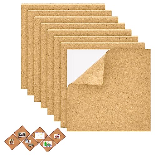 KAYEF 8 Blatt 30 x 30 cm Korkplatte Selbstklebend, 1mm Dicke Korktafel für Bastelarbeiten, Kork-Rechteck-Isolierkorkplatten, Einfache Zuschnitte/Korkplatte zum Basteln/Klebekork, für Heimwerker KAYEF 8 Blatt 30 x 30 cm Korkplatte Selbstklebend, 1mm Dicke Korktafel für Bastelarbeiten, Kork-Rechteck-Isolierkorkplatten, Einfache Zuschnitte/Korkplatte zum Basteln/Klebekork, für Heimwerker von KAYEF