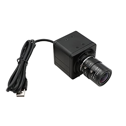 KAYETON Global Shutter 120fps 720P Monochrome Black White CS Mount Varifocal 2.8-12mm Webcam UVC Plug Play USB Camera with Mini Case von KAYETON