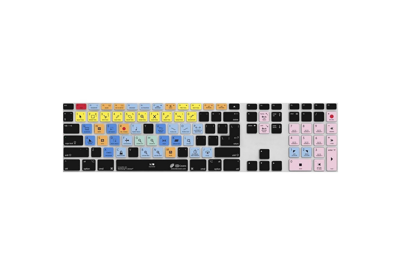 KB COVERS Apple-Tastatur (Cubase Keyboard Cover - Apple Tastatur Cover) von KB COVERS