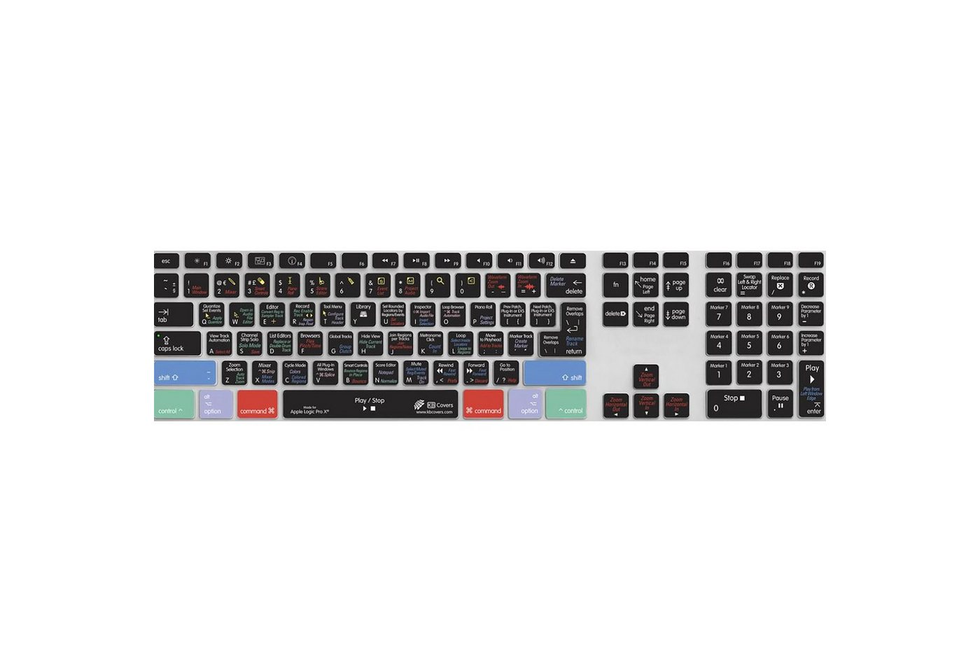 KB COVERS Apple-Tastatur (Logic Pro X Keyboard Cove - Apple Tastatur Cover) von KB COVERS