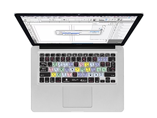 InDesign CS6 QWERTY Abdeckung für MacBook, Air & Pro Tastatur von KB Covers