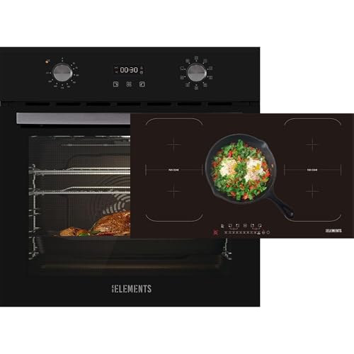 KB-ELEMENTS Herdset - Einbaubackofen mit Glaskeramikkochfeld, Einbaubackofen 70 Liter, Induktionskochfeldkochfeld 90cm, Pizzafunktion, Grill, Umluft, Timer, Flexzone KB-ELEMENTS Herdset - Einbaubackofen mit Glaskeramikkochfeld, Einbaubackofen 70 Liter, Induktionskochfeldkochfeld 90cm, Pizzafunktion, Grill, Umluft, Timer, Flexzone von KB ELEMENTS