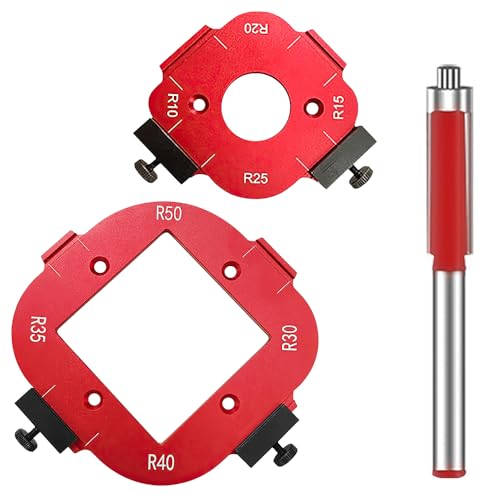KBIBCK Frässchablonen für Oberfräse, 2 Stück Radius Jig Router Templates, frässchablone oberfräse Router Jig Radius Schablone für Holzbearbeitung R10 R15 R20 R25 R30 R35 R40 R50 für runde Ecken KBIBCK Frässchablonen für Oberfräse, 2 Stück Radius Jig Router Templates, frässchablone oberfräse Router Jig Radius Schablone für Holzbearbeitung R10 R15 R20 R25 R30 R35 R40 R50 für runde Ecken von KBIBCK