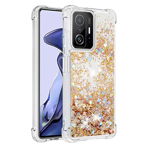 KBIKO-zxl Handyhülle Xiaomi Mi 11T Glitzer, Hülle Xiaomi Mi 11T Pro, Flüssig Treibsand Mädchen Frauen Glitter Quicksand Weich TPU Bumper Silikon Schutzhülle für Xiaomi Mi 11T Pro.Gold YBL KBIKO-zxl Handyhülle Xiaomi Mi 11T Glitzer, Hülle Xiaomi Mi 11T Pro, Flüssig Treibsand Mädchen Frauen Glitter Quicksand Weich TPU Bumper Silikon Schutzhülle für Xiaomi Mi 11T Pro.Gold YBL von KBIKO-zxl