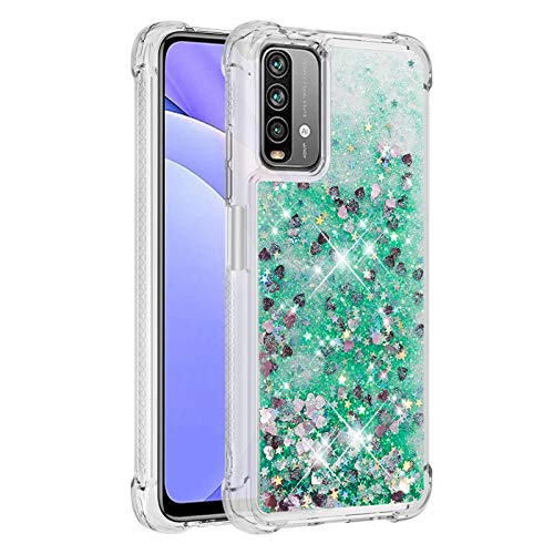 KBIKO-zxl Kompatibel mit Glitzer Hülle für Xiaomi Redmi 9T Handyhülle Durchsichtig TPU Silikon Cover Redmi 9T Erhöhte Kanten Flüssigkeit Treibsand Schutzhülle für Xiaomi Poco M3.Green YBL KBIKO-zxl Kompatibel mit Glitzer Hülle für Xiaomi Redmi 9T Handyhülle Durchsichtig TPU Silikon Cover Redmi 9T Erhöhte Kanten Flüssigkeit Treibsand Schutzhülle für Xiaomi Poco M3.Green YBL von KBIKO-zxl