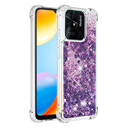 KBIKO-zxl Kompatibel mit Hülle Xiaomi Redmi 10C Glitzer Handyhülle, Glitter Flüssig Treibsand Case Weich Silikon TPU Bumper Schutzhülle Mädchen Frauen Hülle für Redmi 10C.Purple YBL KBIKO-zxl Kompatibel mit Hülle Xiaomi Redmi 10C Glitzer Handyhülle, Glitter Flüssig Treibsand Case Weich Silikon TPU Bumper Schutzhülle Mädchen Frauen Hülle für Redmi 10C.Purple YBL von KBIKO-zxl