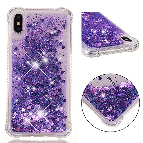 KBIKO-zxl Kompatibel mit Hülle iPhone XS Max Glitzer Handyhülle, Glitter Flüssig Treibsand Case Weich Silikon TPU Bumper Schutzhülle Mädchen Frauen Hülle für iPhone XS Max 6.5".Purple YBL KBIKO-zxl Kompatibel mit Hülle iPhone XS Max Glitzer Handyhülle, Glitter Flüssig Treibsand Case Weich Silikon TPU Bumper Schutzhülle Mädchen Frauen Hülle für iPhone XS Max 6.5".Purple YBL von Onetobye