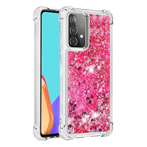 KBIKO-zxl Kompatibel mit Samsung Galaxy A52 5G Glitzer Flüssig Hülle, Handyhüllen Flüssigkeit Farbverlauf Sternen Süß Transparent Silikon Bumper Schutzhülle für Galaxy A52 4G.Pink YBL KBIKO-zxl Kompatibel mit Samsung Galaxy A52 5G Glitzer Flüssig Hülle, Handyhüllen Flüssigkeit Farbverlauf Sternen Süß Transparent Silikon Bumper Schutzhülle für Galaxy A52 4G.Pink YBL von KBIKO-zxl