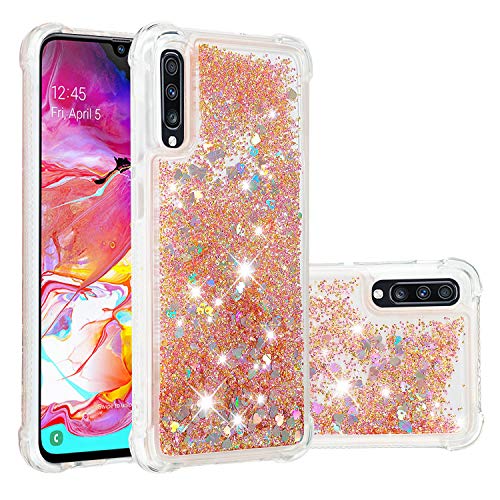 KBIKO-zxl Kompatibel mit Samsung Galaxy A70 Glitzer Handyhülle, Hülle Flüssig Treibsand Mädchen Frauen Glitter Quicksand Weich TPU Bumper Silikon Schutzhülle für Galaxy A70S.Golden YBL KBIKO-zxl Kompatibel mit Samsung Galaxy A70 Glitzer Handyhülle, Hülle Flüssig Treibsand Mädchen Frauen Glitter Quicksand Weich TPU Bumper Silikon Schutzhülle für Galaxy A70S.Golden YBL von KBIKO-zxl