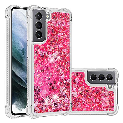 KBIKO-zxl Kompatibel mit Samsung Galaxy S21 5G Glitzer Flüssig Hülle, Handyhüllen Flüssigkeit Farbverlauf Sternen Hochleistungsschutz Silikon Bumper Schutzhülle für Galaxy S21 5G.Pink YBL KBIKO-zxl Kompatibel mit Samsung Galaxy S21 5G Glitzer Flüssig Hülle, Handyhüllen Flüssigkeit Farbverlauf Sternen Hochleistungsschutz Silikon Bumper Schutzhülle für Galaxy S21 5G.Pink YBL von KBIKO-zxl