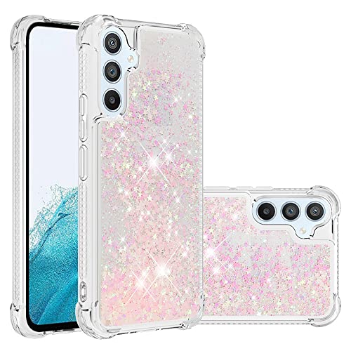 KBIKO-zxl Kompatibel mit Samsung Galaxy S21 5G Glitzer Hülle, Mädchen Glitzern Handyhülle,Paillette Flüssigkeit Clear Silikon Handyhülle Schutzhülle für Galaxy S21 5G.Silver Pink YBL von KBIKO-zxl