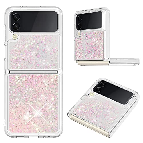 KBIKO-zxl Kompatibel mit Samsung Galaxy Z Flip 4 Glitzer Hülle, Mädchen Glitzern Handyhülle,Paillette Flüssigkeit Clear Silikon Handyhülle Schutzhülle für Galaxy Z Flip 4.Silver Pink YBL KBIKO-zxl Kompatibel mit Samsung Galaxy Z Flip 4 Glitzer Hülle, Mädchen Glitzern Handyhülle,Paillette Flüssigkeit Clear Silikon Handyhülle Schutzhülle für Galaxy Z Flip 4.Silver Pink YBL von KBIKO-zxl