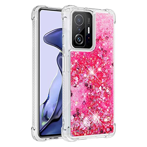 KBIKO-zxl Kompatibel mit Xiaomi Mi 11T Glitzer Flüssig Hülle, Handyhüllen Flüssigkeit Wasserfall Farbverlauf Sternen Transparent Silikon Bumper Schutzhülle für Xiaomi Mi 11T Pro.Pink YBL KBIKO-zxl Kompatibel mit Xiaomi Mi 11T Glitzer Flüssig Hülle, Handyhüllen Flüssigkeit Wasserfall Farbverlauf Sternen Transparent Silikon Bumper Schutzhülle für Xiaomi Mi 11T Pro.Pink YBL von KBIKO-zxl
