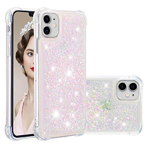 KBIKO-zxl Kompatibel mit iPhone 11 Glitzer Hülle, Mädchen Glitzern Handyhülle,Paillette Flüssigkeit Clear Silikon Handyhülle Schutzhülle für iPhone 11.Silver Pink YBL KBIKO-zxl Kompatibel mit iPhone 11 Glitzer Hülle, Mädchen Glitzern Handyhülle,Paillette Flüssigkeit Clear Silikon Handyhülle Schutzhülle für iPhone 11.Silver Pink YBL von KBIKO-zxl