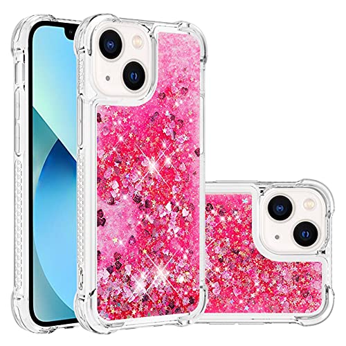 KBIKO-zxl Kompatibel mit iPhone 13 Glitzer Flüssig Hülle, Handyhüllen Flüssigkeit Wasserfall Farbverlauf Sternen Süß Transparent Silikon Bumper Schutzhülle für iPhone 13 6.1 Zoll.Pink YBL KBIKO-zxl Kompatibel mit iPhone 13 Glitzer Flüssig Hülle, Handyhüllen Flüssigkeit Wasserfall Farbverlauf Sternen Süß Transparent Silikon Bumper Schutzhülle für iPhone 13 6.1 Zoll.Pink YBL von KBIKO-zxl
