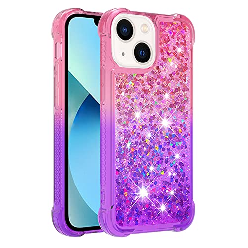 KBIKO-zxl Kompatibel mit iPhone 13 Mini Glitzer Handyhülle, Hülle Flüssig Treibsand Mädchen Frauen Glitter Quicksand TPU Bumper Silikon Schutzhülle für iPhone 13 Mini.Pink Purple YBJ KBIKO-zxl Kompatibel mit iPhone 13 Mini Glitzer Handyhülle, Hülle Flüssig Treibsand Mädchen Frauen Glitter Quicksand TPU Bumper Silikon Schutzhülle für iPhone 13 Mini.Pink Purple YBJ von KBIKO-zxl